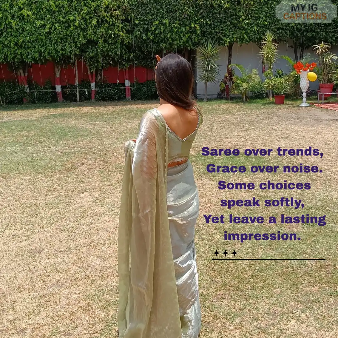 Saree Caption