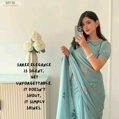 Saree Caption