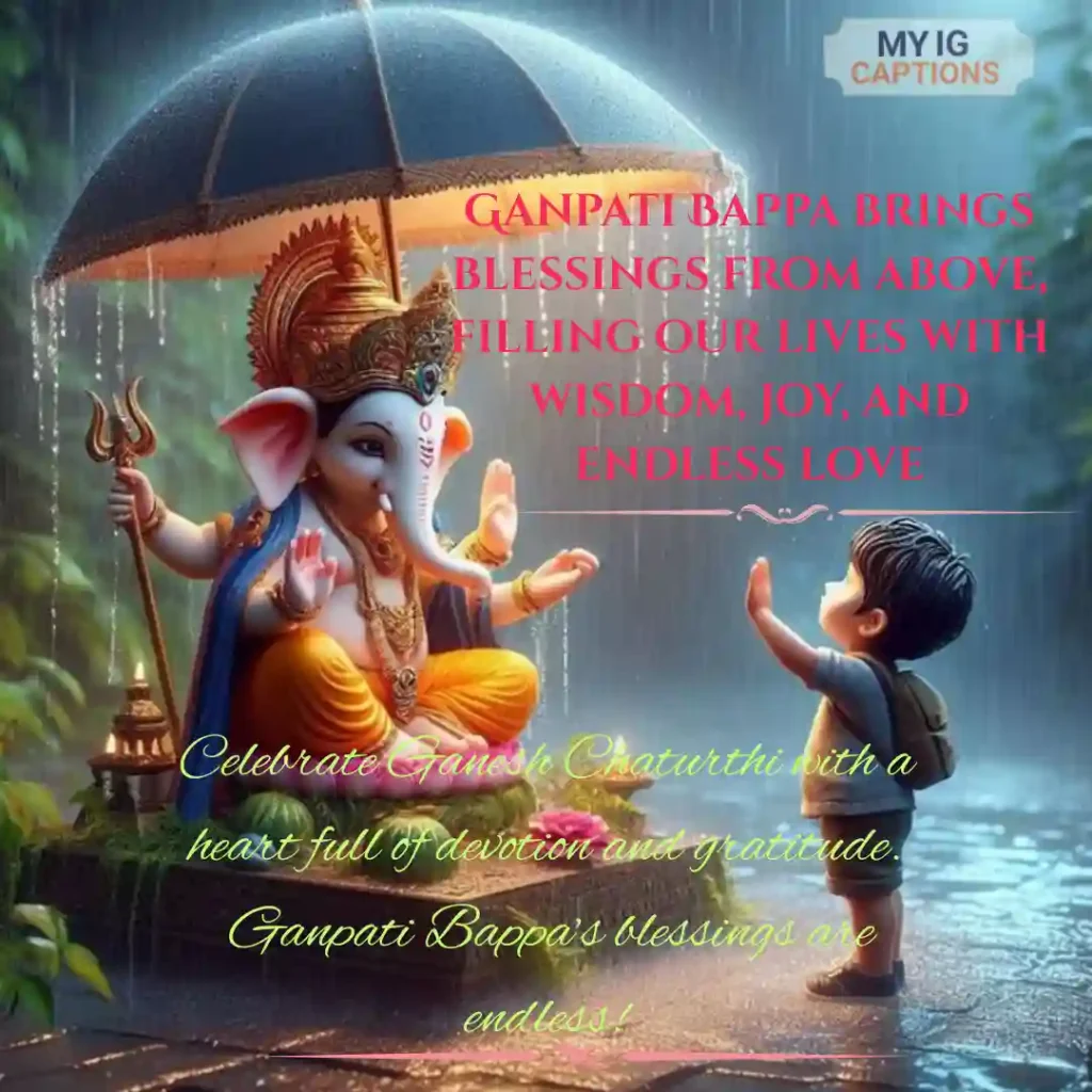 ganpati bappa caption