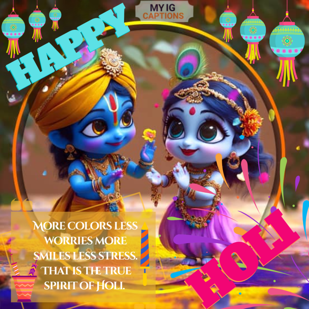 holi caption