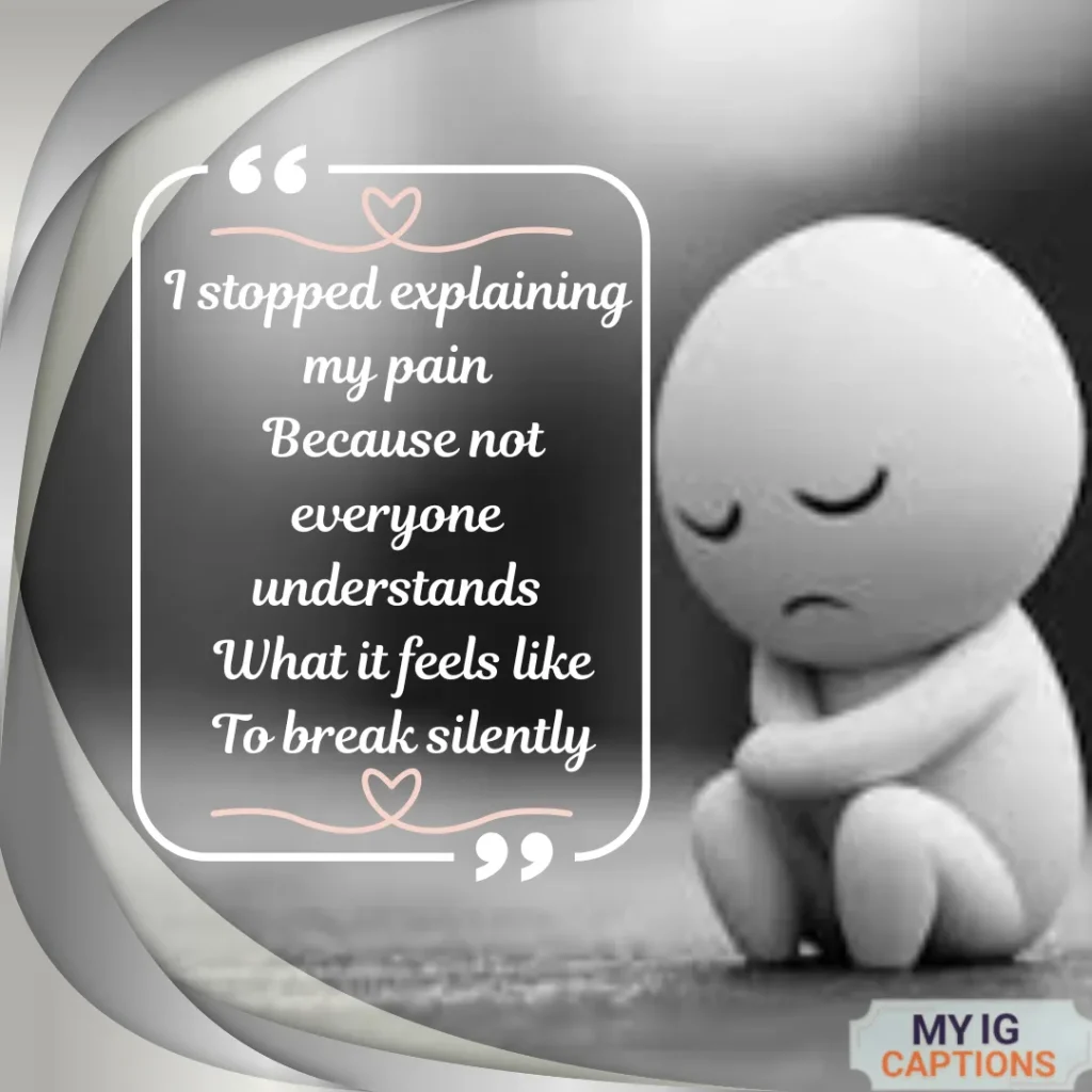 sad caption for instagram