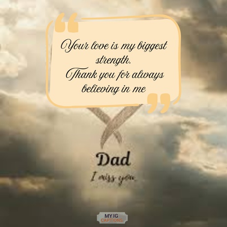 one word caption for father