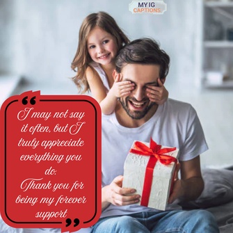 one word caption for father