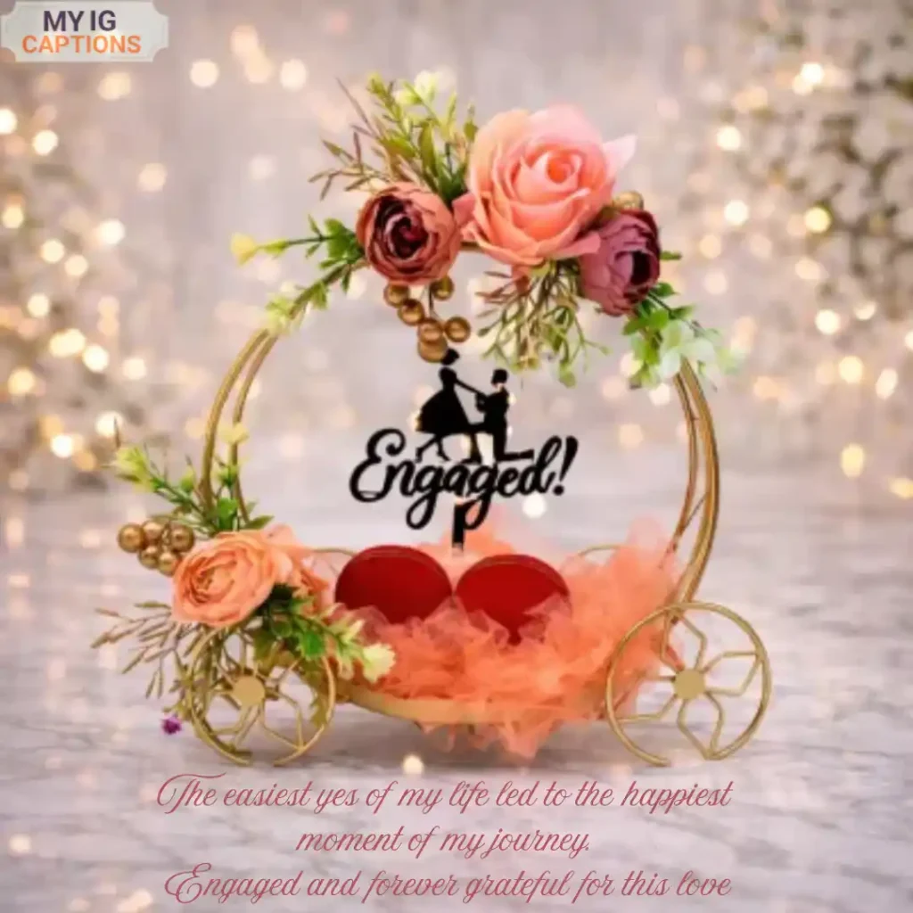 engagement post caption