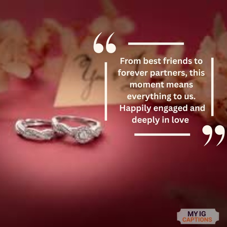 engagement post caption