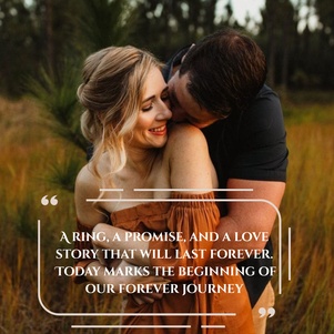 engagement post caption