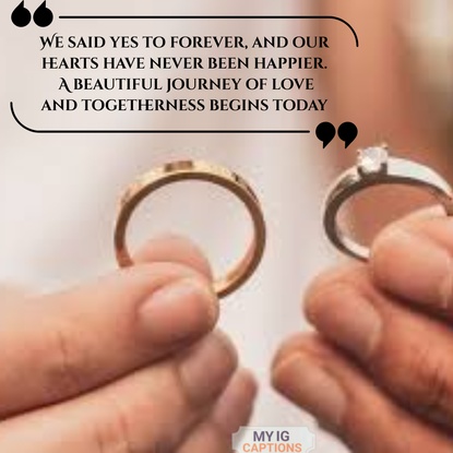 engagement post caption