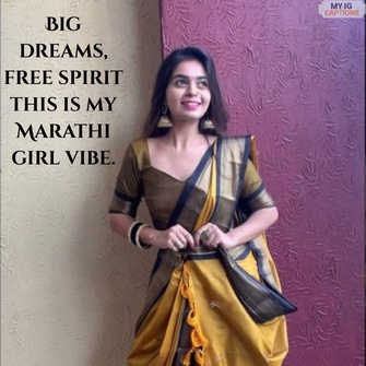 marathi mulgi caption for instagram