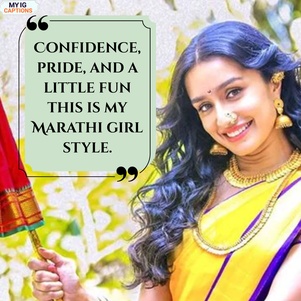 marathi mulgi caption for instagram