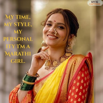 marathi mulgi caption for instagram